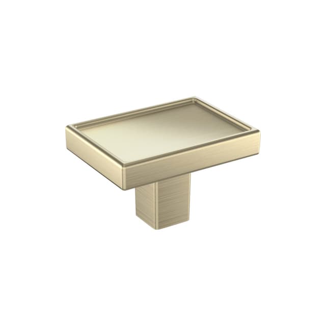 Amerock Rockhurst Series Golden Champagne 1-5/8 in (41 mm) L x 1-3/16 in (30 mm) W Knob, BP37571BBZ