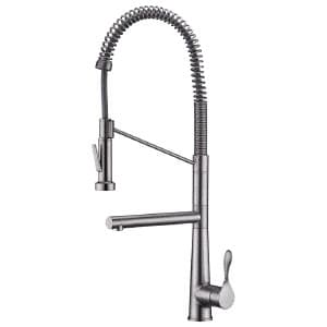 Karran Tumba Single Handle Pull-Down Dual Function Kitchen Faucet, 1.8GPM, 180 Degree, ADA Compliant