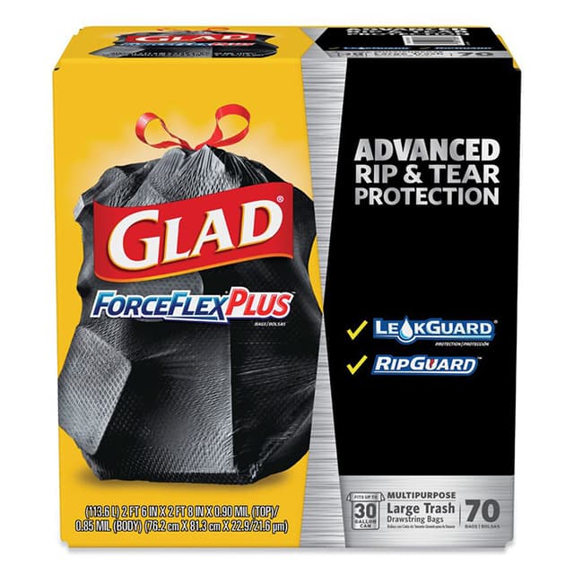 Trash Bags, Box of 70, Essendant