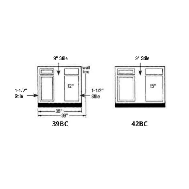 Chadwood Oak Recessed Panel Door ADA Compliant Base Corner