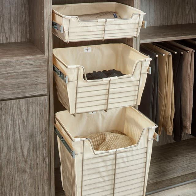 Sidelines Cloth Closet Basket Liner