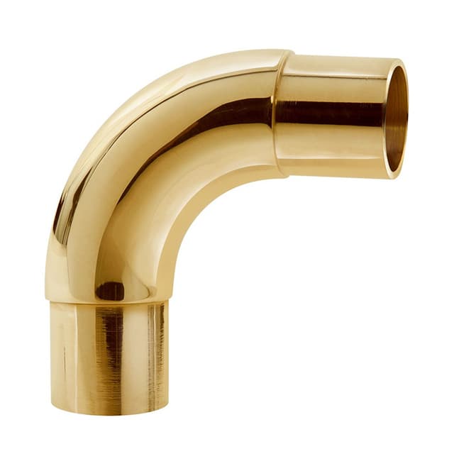 Elbow Fittings For 2" Diameter Rail, Brass, Lavi