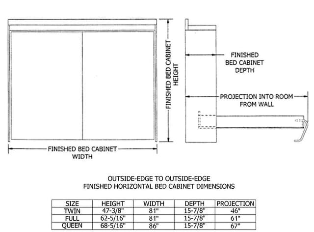 Horizontal Wall Bed Hardware, Create A Bed