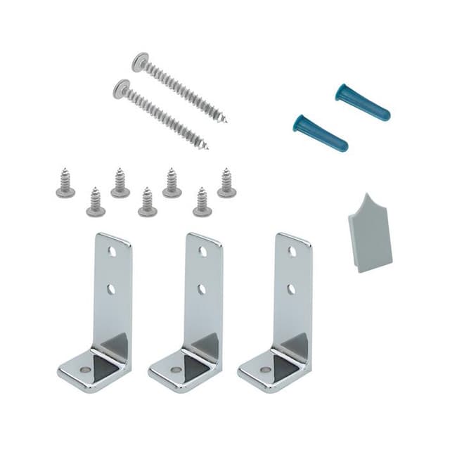 Headrail Corner Bracket Kit Toilet Partition Hardware