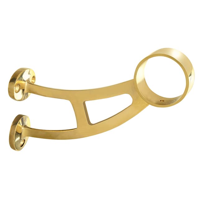 Bar Bracket For 1-1/2" Diameter Rail, Brass, Lavi