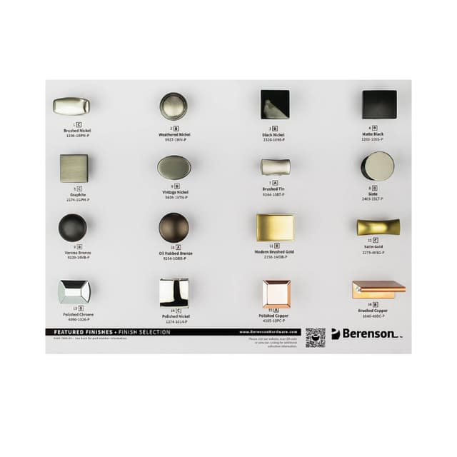 Berenson Finish Selection Display Boards