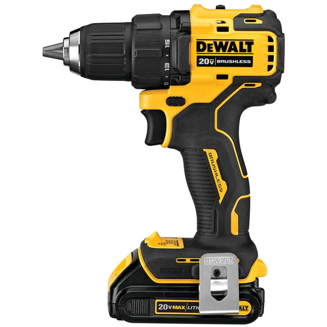 DeWalt Drill/Driver 1/2" Keyless Chuck 20 V Li-Ion Cordless, Battery Included