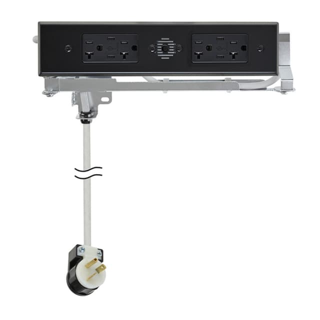 Blade Duo In-Drawer Outlet, 20 Amp, (4) 65W USB-C & (4) AC