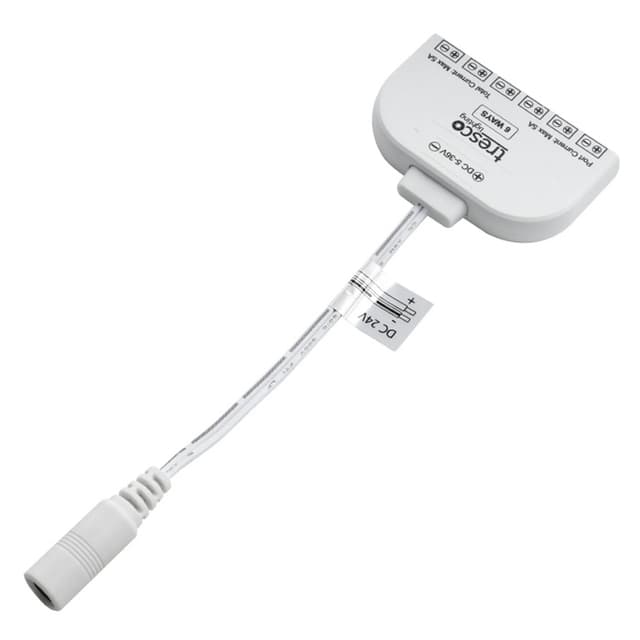 Tresco Power Supply Adapter, Barrell To Mini, 6-Ports