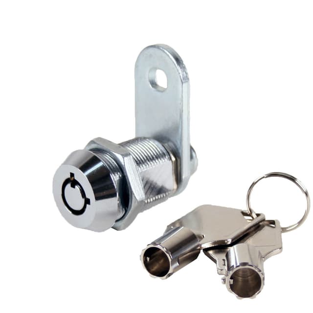 Olympus 2400AXL 7 Pin Tubular Cam Lock, Bright Chrome, Keyed Alike #72351