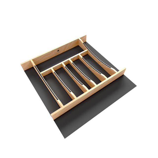 4WCTCC Craftsman Series Wood Cutlery Drawer Insert, Rev-A-Shelf