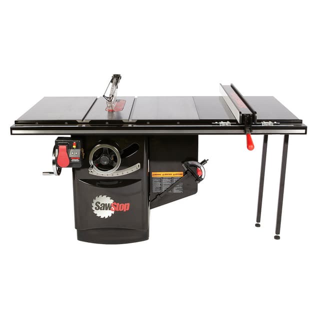 Table Saw, ICS, 10", 5HP 3Ph, T-Glide Fence, SawStop