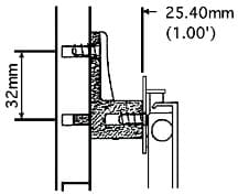 Grass Drawer Slide Spacer