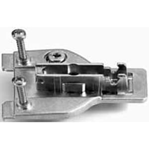 Nexis Cam Adjustable Face Frame Mounting Plate, Nickel-Plated, with Pre-Mounted Wood Screws, 4mm