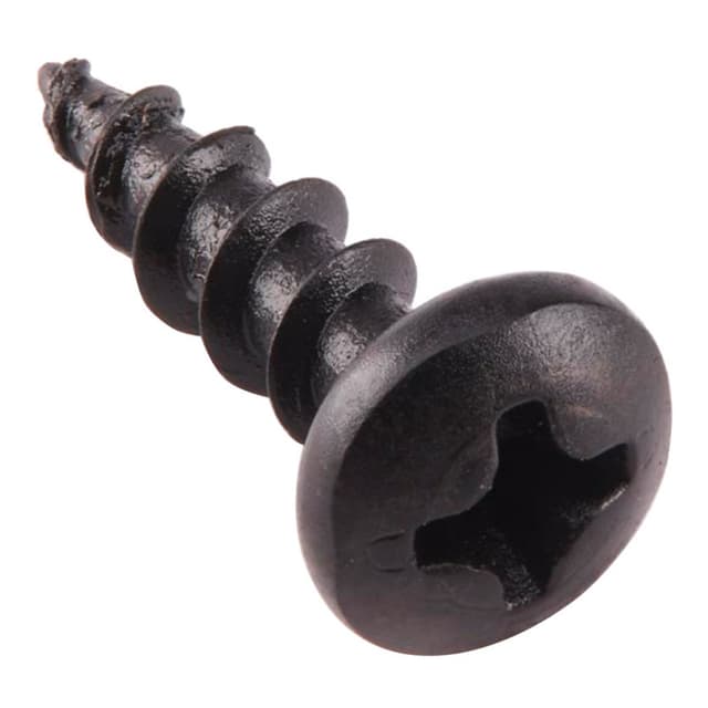 Grass #10 Round Head Hinge and Drawer Slide Installation Screw Phillips Drive - Sharp Point Coarse Thread Nickel