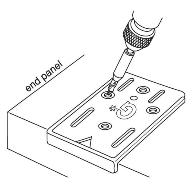 Euro Hinge Drilling Template, Grass