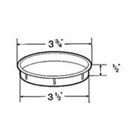 Hardware Concepts Round One Piece Cup Holder Grommet