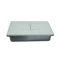 Hardware Concept Rectangular Two Piece Plastic Wire Grommet Liner Only