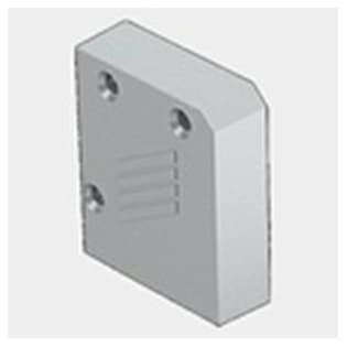 Wall Mount Endcap Without Cover, Hettich