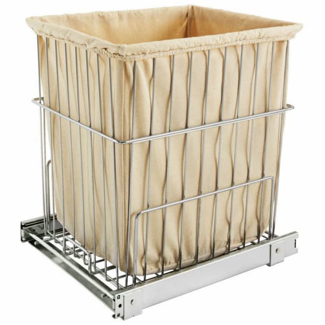 Bottom Mount Wire Hamper Basket, Rev-A-Shelf