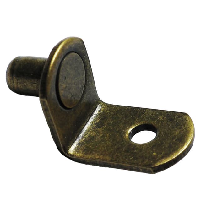 "L" Shaped Steel Shelf Supports 1/4" Bore, Brown - (Bulk) Pro Value Series BA1610AB