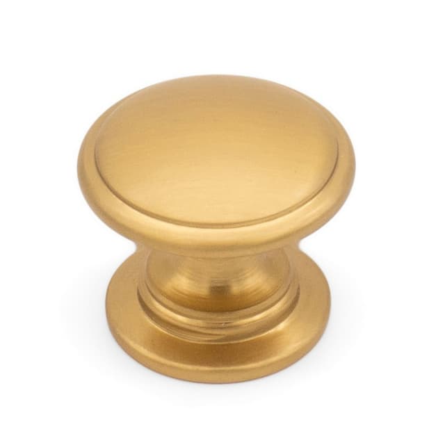 Studio 917 Hertiage Series 1-3/16" (30 mm) Diameter Brushed Satin BrassKnob, - K301-BSB
