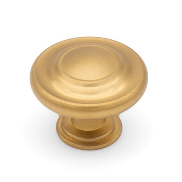 Studio 917 Hertiage Series 1-1/4" (32 mm) Diameter Brushed Satin BrassKnob, - K303-BSB