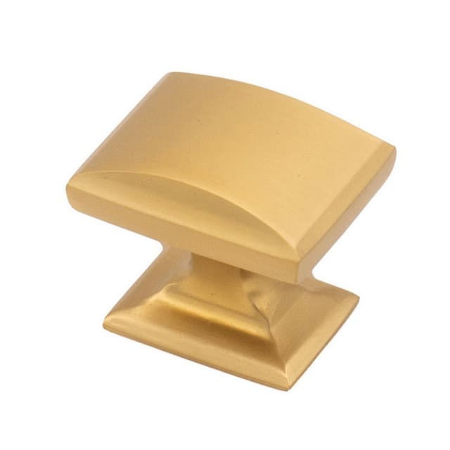 Studio 917 Hertiage Series 1-1/4 in (32 mm) L x 1 in (25 mm) W Brushed Satin Brass Knob, - K307-BSB