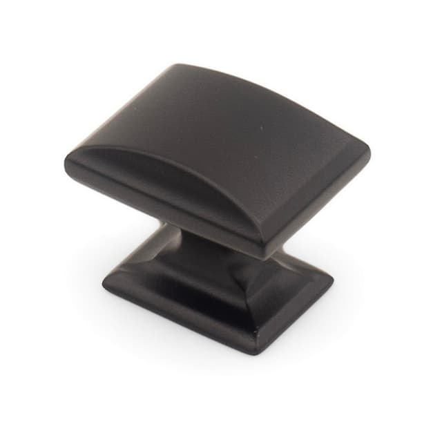 Studio 917 Hertiage Series 1-1/4 in (32 mm) L x 1 in (25 mm) W Matte Black Knob, - K307-MB