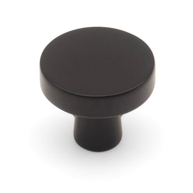 Studio 917 City Style Series 1-3/4" (44 mm) Diameter Matte BlackKnob, - K711-MB