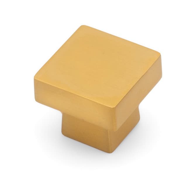 Studio 917 City Style Series 1-1/8 in (29 mm) L x 1-1/8 in (29 mm) W Brushed Satin Brass Knob, - K722-BSB