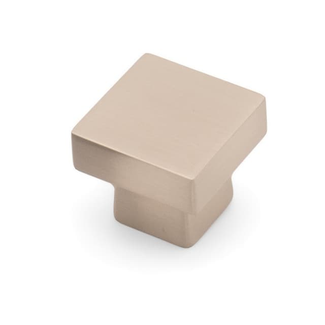 Studio 917 City Style Series 1-1/8 in (29 mm) L x 1-1/8 in (29 mm) W Brushed Satin Nickel Knob, - K722-BSN