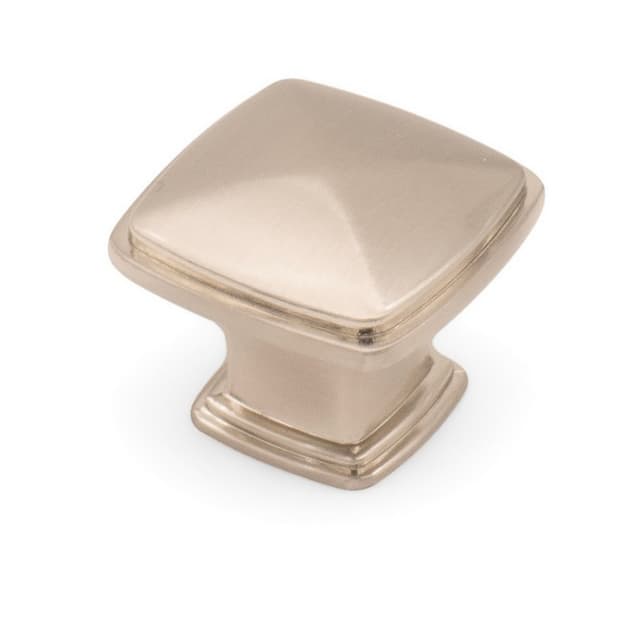 Studio 917 Skyline Series 1-1/4 in (32 mm) L x 1-1/4 in (32 mm) W Brushed Satin Nickel Knob, - K844-BSN