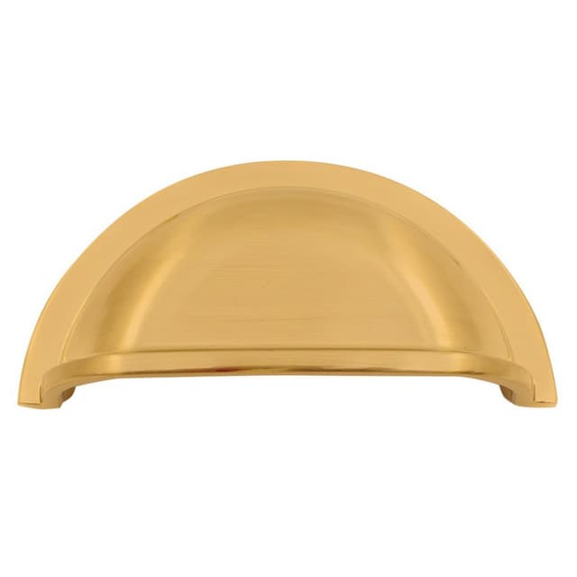 Studio 917 Heritage Series 3" (76 mm) Center to Center Brushed Satin Brass Cup Pull, - P504BSB-76