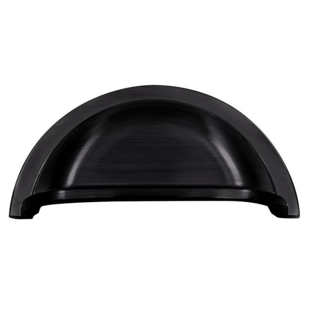 Studio 917 Heritage Series 3" (76 mm) Center to Center Matte Black Cup Pull, - P504MB-76