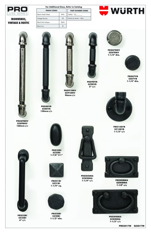 PRO LUXE Series Ironwerks / Vintage / Rustic Collection Display Board