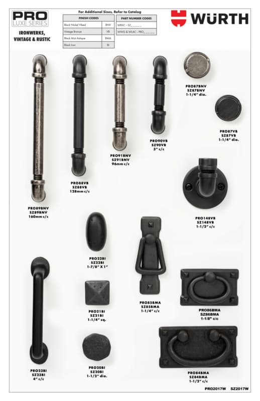 PRO LUXE Series Ironwerks / Vintage / Rustic Collection Display Board