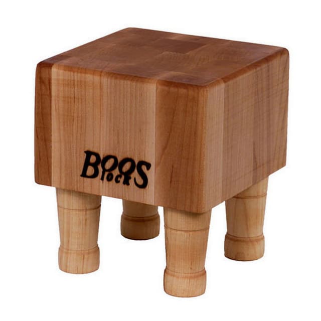 John Boos 4" Thick Square Maple Cutting Board with Feet