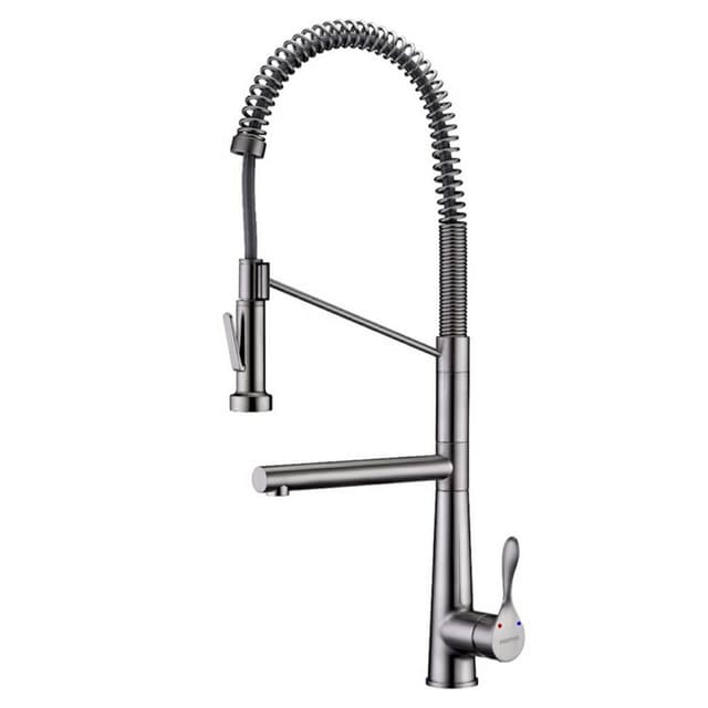 Karran Tumba Single Handle Pull-Down Dual Function Kitchen Faucet, 1.8GPM, 180 Degree, ADA Compliant