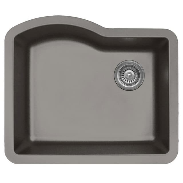 Karran 25"W x 22"D Quartz Single Bowl Top Mount Sink - QT-671