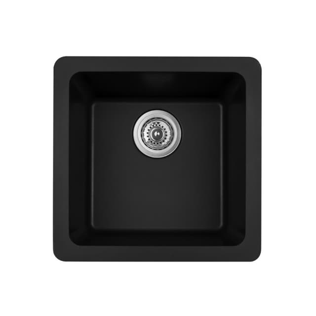 Karran 16-5/8"W x 16-5/8"D Quartz Single Bowl Undermount Sink - QU-690