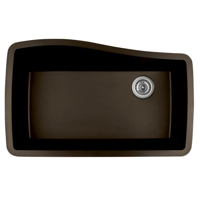 Karran 33-1/2"W x 21"D Quartz Single Bowl Undermount Sink - QU-722