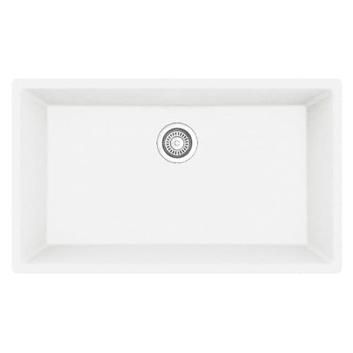 Karran 32-1/2"W x 19-1/4"D Quartz Single Bowl Undermount Sink Kit - QU-812-PK1