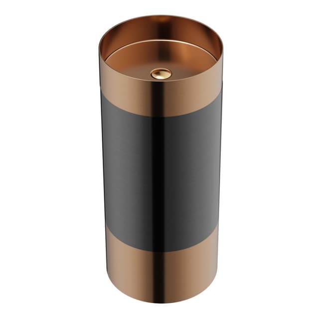 Karran Cinox Brushed Brushed Copper Vanity Pedestal Sink Single Bowl, - CCP300BC