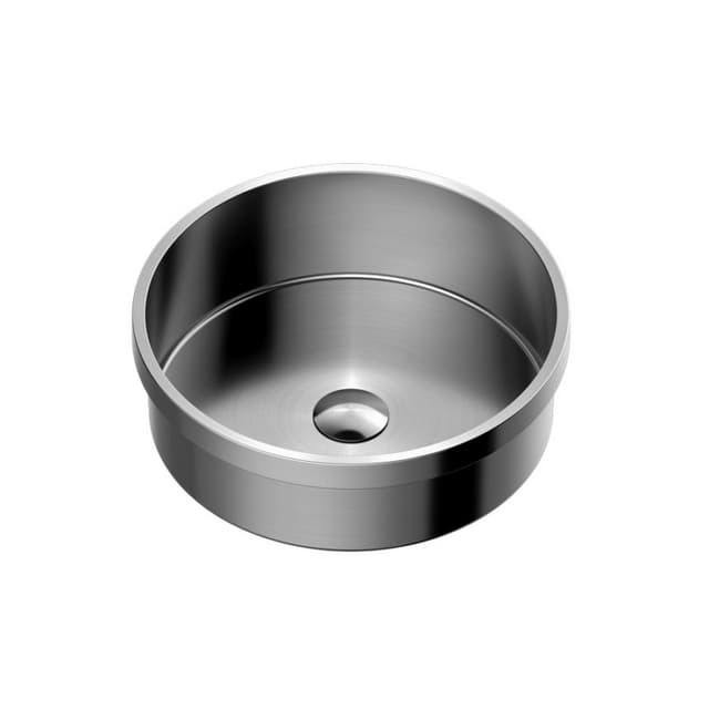 Karran Cinox Brushed Stainless Steel Top mount Vanity Sink Single Bowl, - CCT100SS