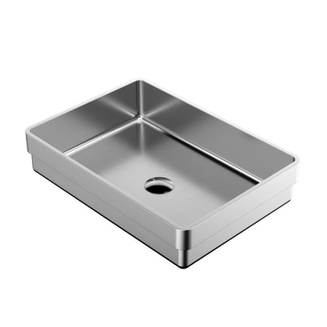 Karran Cinox Brushed Stainless Steel Top mount Vanity Sink Single Bowl, - CCT200SS