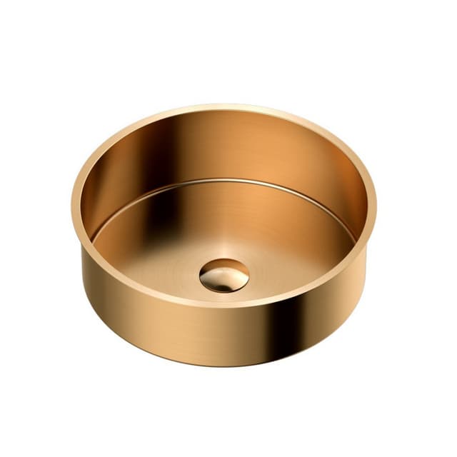 Karran Cinox Brushed Brushed Copper Undermount Vanity Sink Single Bowl, - CCU100BC