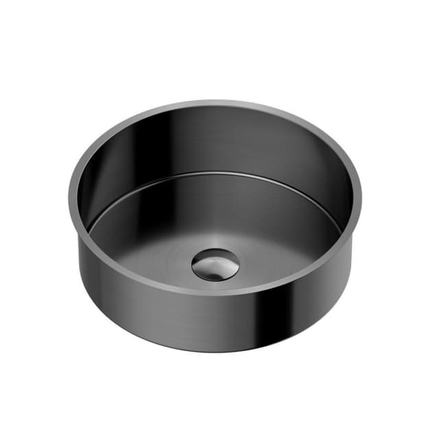 Karran Cinox Brushed Stainless Steel Top mount Vessel Vanity Sink Single Bowl, - CCV600SS