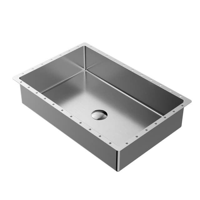 Karran Cinox Brushed Stainless Steel Undermount Vanity Sink Single Bowl, - CCU300SS