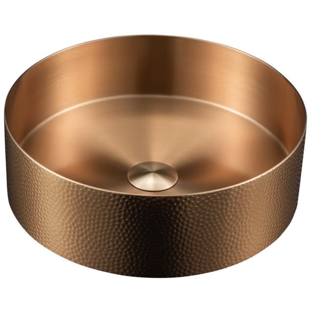 Karran Cinox Brushed Brushed Copper Top mount Vessel Vanity Sink Single Bowl, - CCV100BC